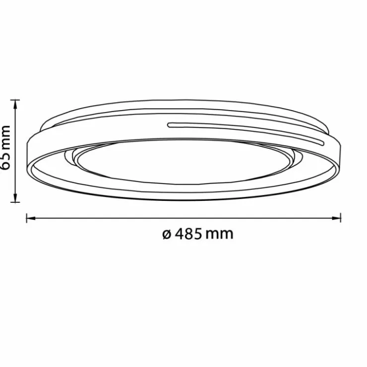 Luminaires Brilliant Éclairage Led|Plafonnier Brilliant Barty LED Chrome, Blanc, 1 lumière, Télécommandes