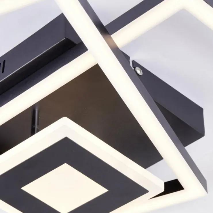 Luminaires Brilliant Éclairage Led|Plafonnier Brilliant Bray LED Noir, Blanc, 1 lumière