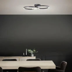 Luminaires Brilliant Éclairage Led|Plafonnier Brilliant Bray LED Noir, Blanc, 1 lumière