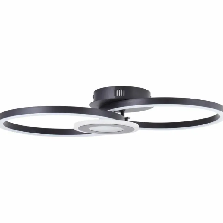 Luminaires Brilliant Éclairage Led|Plafonnier Brilliant Bray LED Noir, Blanc, 1 lumière