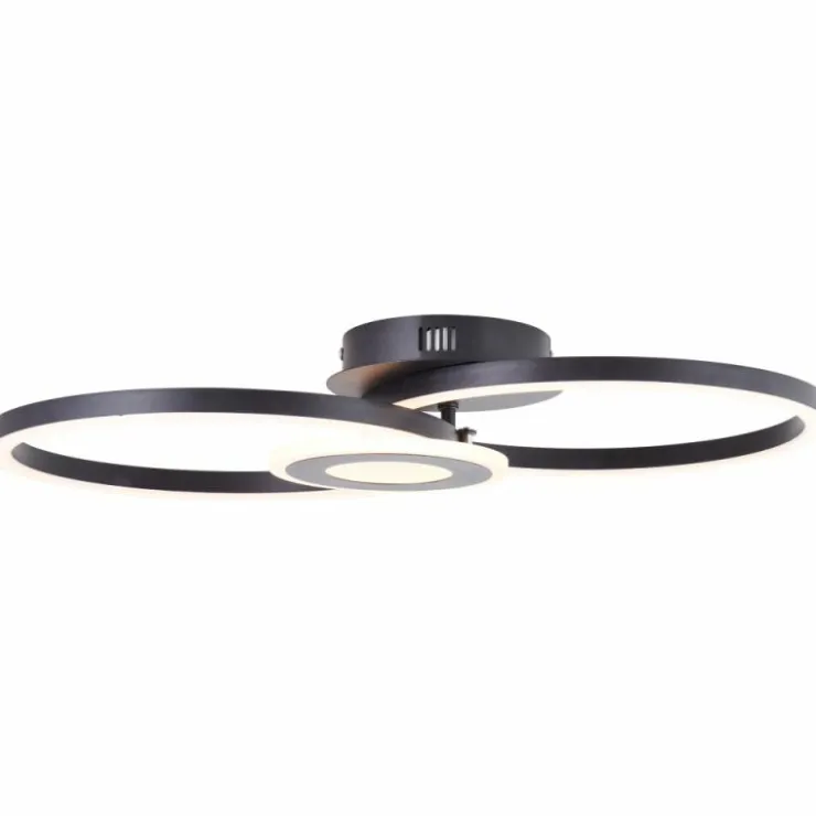 Luminaires Brilliant Éclairage Led|Plafonnier Brilliant Bray LED Noir, Blanc, 1 lumière