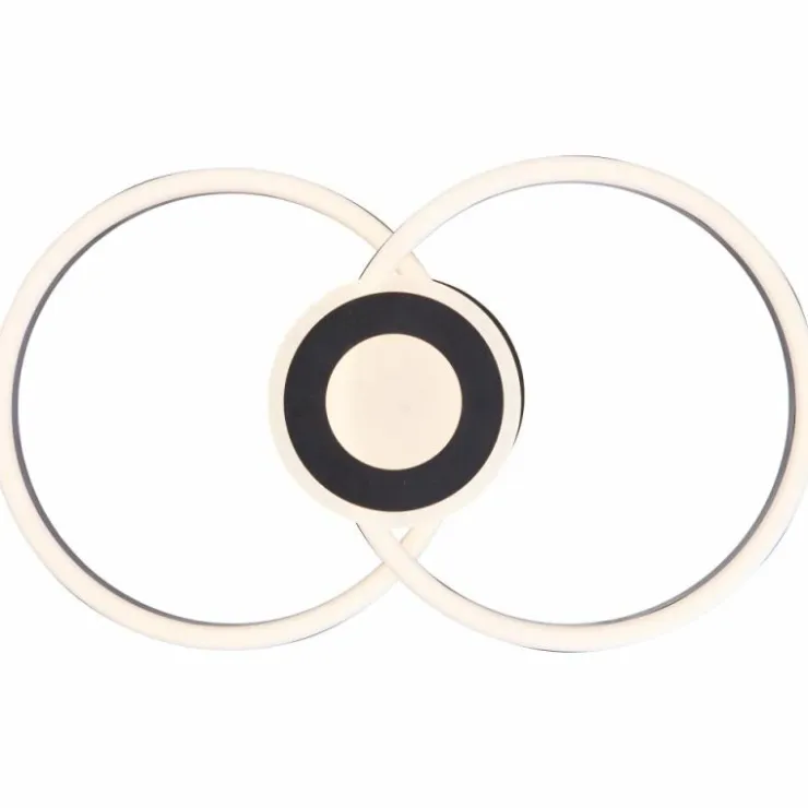 Luminaires Brilliant Éclairage Led|Plafonnier Brilliant Bray LED Noir, Blanc, 1 lumière