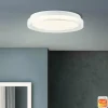 Plafonnier Brilliant Burlie LED Blanc, 1 lumière, Télécommandes, Changeur de couleurs