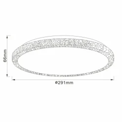 Luminaires Brilliant Éclairage Led|Plafonnier Brilliant Dasie LED Blanc, 1 lumière