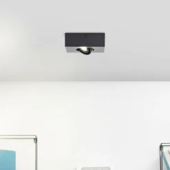 Luminaires Brilliant Éclairage Led|Plafonnier Brilliant Doro LED Noir, 1 lumière
