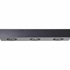 Luminaires Brilliant Éclairage Led|Plafonnier Brilliant Doro LED Noir, 3 lumières