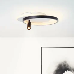 Luminaires Brilliant Éclairage Led|Plafonnier Brilliant Eunomia LED Noir, Blanc, 1 lumière