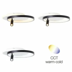 Luminaires Brilliant Éclairage Led|Plafonnier Brilliant Eunomia LED Noir, Blanc, 1 lumière