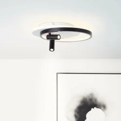 Luminaires Brilliant Éclairage Led|Plafonnier Brilliant Eunomia LED Noir, Blanc, 1 lumière