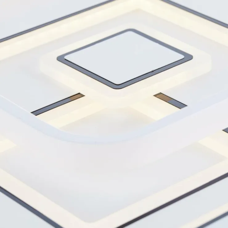 Luminaires Brilliant Éclairage Led|Plafonnier Brilliant Furtado LED Noir, Blanc, 1 lumière, Télécommandes