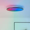 Luminaires Brilliant Éclairage Led|Plafonnier Brilliant Heida LED Noir, Blanc, 1 lumière, Télécommandes, Changeur de couleurs
