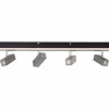 Luminaires Brilliant Spots Et Projecteurs|Plafonnier Brilliant Howle LED Aluminium, Noir, 4 lumières