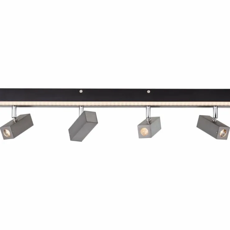 Luminaires Brilliant Spots Et Projecteurs|Plafonnier Brilliant Howle LED Aluminium, Noir, 4 lumières