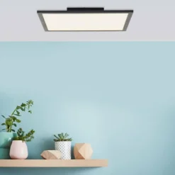 Luminaires Brilliant Éclairage Led|Plafonnier Brilliant Jacinda LED Noir, 1 lumière, Télécommandes