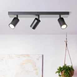 Luminaires Brilliant Éclairage Led|Plafonnier Brilliant Jello LED Noir, 3 lumières
