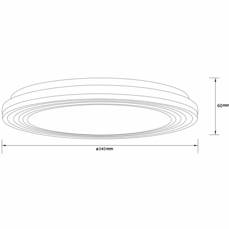 Luminaires Brilliant Éclairage Led|Plafonnier Brilliant Kobana LED Blanc, 1 lumière