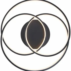 Luminaires Brilliant Éclairage Led|Plafonnier Brilliant Labyrinth LED Noir, 1 lumière