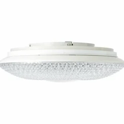 Luminaires Brilliant Éclairage Led|Plafonnier Brilliant Lucian LED Blanc, 1 lumière, Télécommandes, Changeur de couleurs