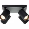 Luminaires Brilliant Spots Et Projecteurs|Plafonnier Brilliant Marty Noir, 4 lumières