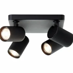 Luminaires Brilliant Spots Et Projecteurs|Plafonnier Brilliant Marty Noir, 4 lumières