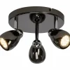 Luminaires Brilliant Éclairage Led|Plafonnier Brilliant MILANO LED Chrome, Noir, 3 lumières