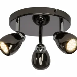 Luminaires Brilliant Éclairage Led|Plafonnier Brilliant MILANO LED Chrome, Noir, 3 lumières