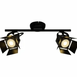 Luminaires Brilliant Éclairage Led|Plafonnier Brilliant Movie LED Noir, 2 lumières
