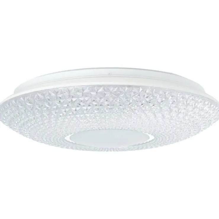 Luminaires Brilliant Éclairage Led|Plafonnier Brilliant Nunya LED Chrome, Blanc, 1 lumière