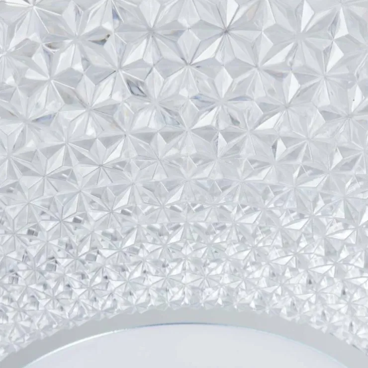 Luminaires Brilliant Éclairage Led|Plafonnier Brilliant Nunya LED Chrome, Blanc, 1 lumière