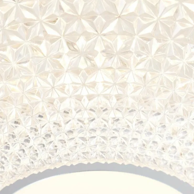 Luminaires Brilliant Éclairage Led|Plafonnier Brilliant Nunya LED Chrome, Blanc, 1 lumière