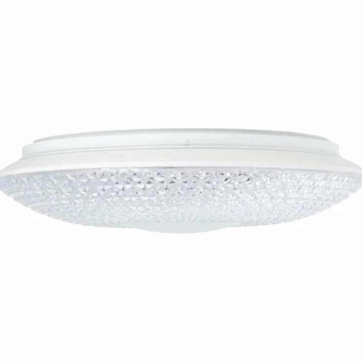 Luminaires Brilliant Éclairage Led|Plafonnier Brilliant Nunya LED Chrome, Blanc, 1 lumière