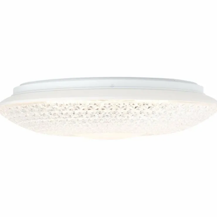 Luminaires Brilliant Éclairage Led|Plafonnier Brilliant Nunya LED Chrome, Blanc, 1 lumière