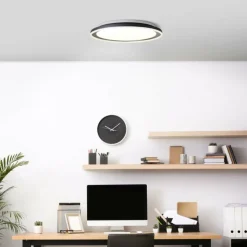 Luminaires Brilliant Éclairage Led|Plafonnier Brilliant Pederson LED Noir, Blanc, 1 lumière, Télécommandes