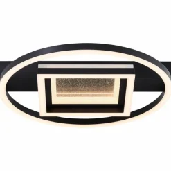 Luminaires Brilliant Éclairage Led|Plafonnier Brilliant Queens LED Noir, 1 lumière