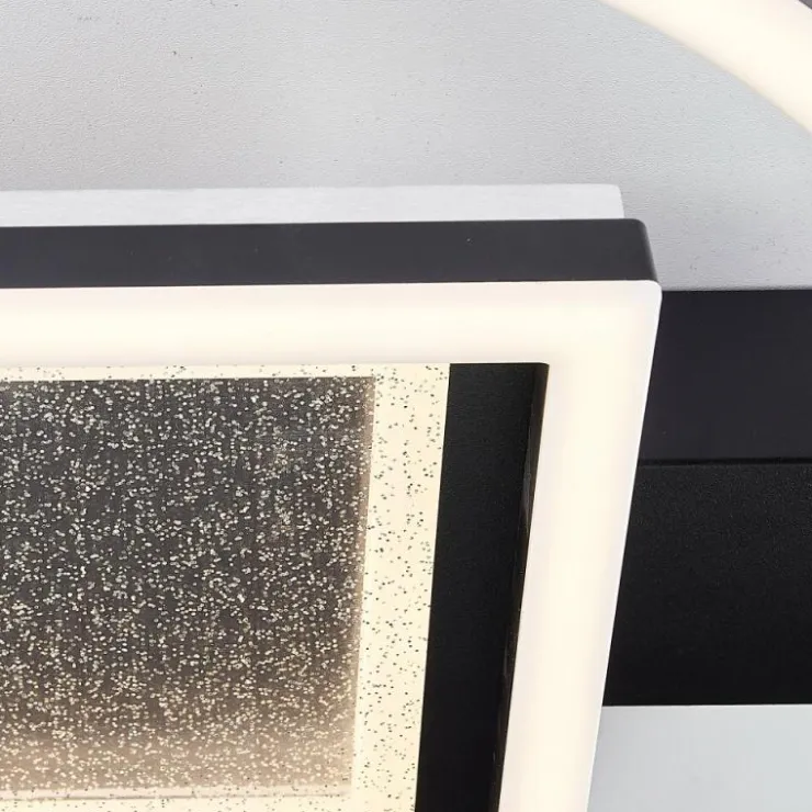 Luminaires Brilliant Éclairage Led|Plafonnier Brilliant Queens LED Noir, 1 lumière
