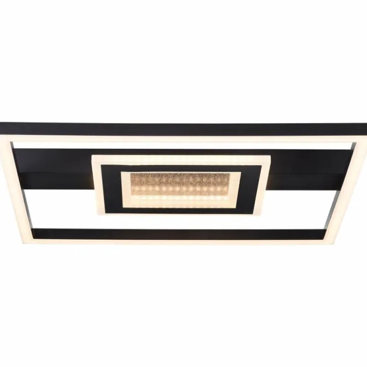 Luminaires Brilliant Éclairage Led|Plafonnier Brilliant Queens LED Noir, 1 lumière