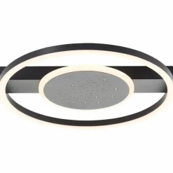 Luminaires Brilliant Éclairage Led|Plafonnier Brilliant Reno LED Noir, 1 lumière