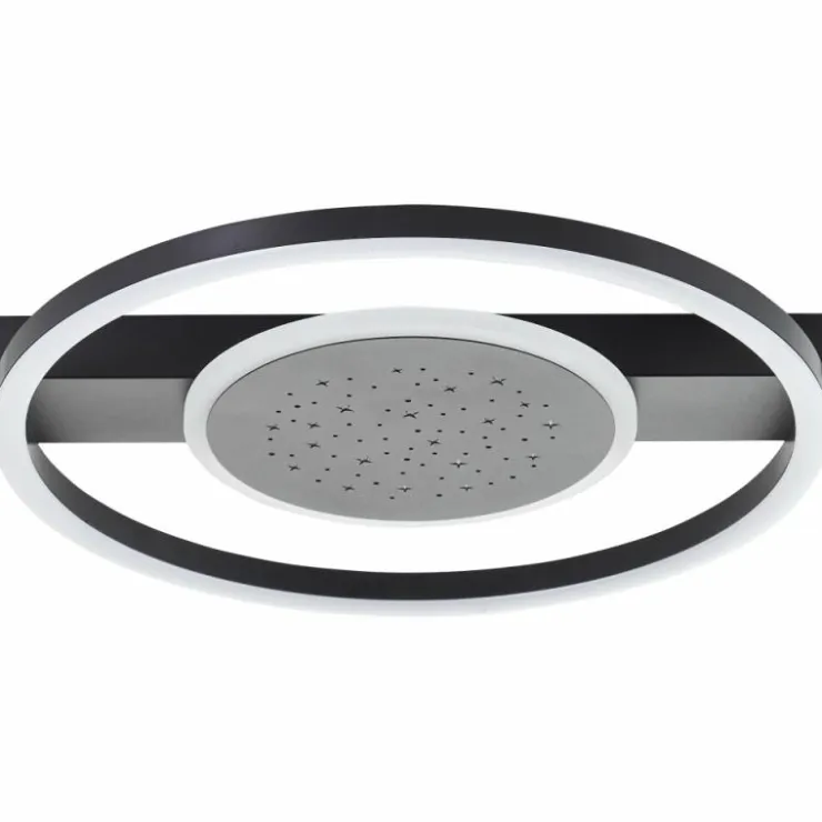 Luminaires Brilliant Éclairage Led|Plafonnier Brilliant Reno LED Noir, 1 lumière