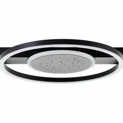 Luminaires Brilliant Éclairage Led|Plafonnier Brilliant Reno LED Noir, 1 lumière