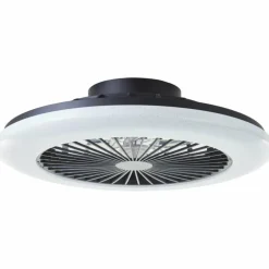 Plafonnier Brilliant Salerno LED Noir, 1 lumière, Télécommandes
