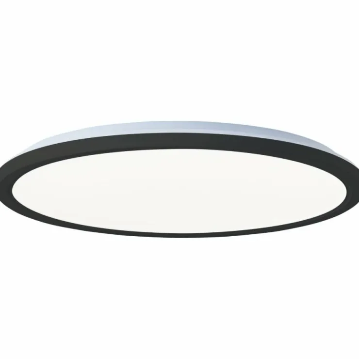 Luminaires Brilliant Éclairage Led|Plafonnier Brilliant Saltery LED Noir, Blanc, 1 lumière, Télécommandes, Changeur de couleurs