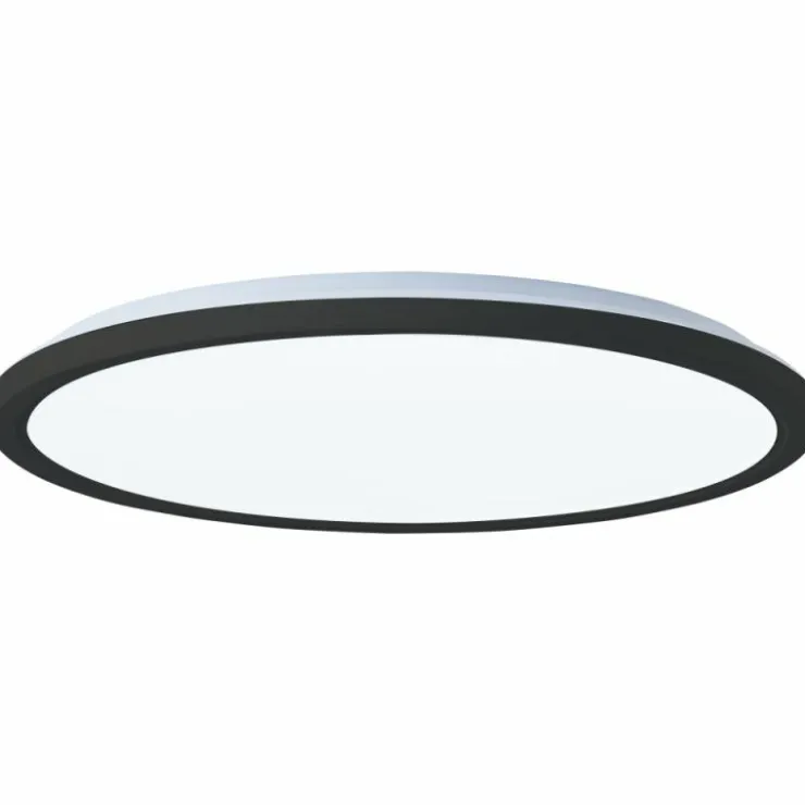 Luminaires Brilliant Éclairage Led|Plafonnier Brilliant Saltery LED Noir, Blanc, 1 lumière, Télécommandes, Changeur de couleurs