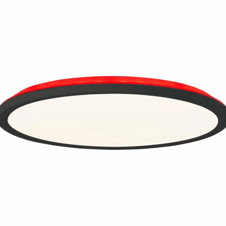 Luminaires Brilliant Éclairage Led|Plafonnier Brilliant Saltery LED Noir, Blanc, 1 lumière, Télécommandes, Changeur de couleurs