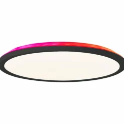 Luminaires Brilliant Éclairage Led|Plafonnier Brilliant Saltery LED Noir, Blanc, 1 lumière, Télécommandes, Changeur de couleurs