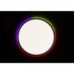 Luminaires Brilliant Éclairage Led|Plafonnier Brilliant Saltery LED Noir, Blanc, 1 lumière, Télécommandes, Changeur de couleurs