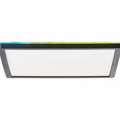Luminaires Brilliant Éclairage Led|Plafonnier Brilliant Saltery LED Blanc, 1 lumière, Télécommandes, Changeur de couleurs