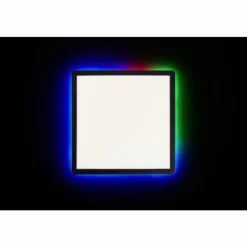 Luminaires Brilliant Éclairage Led|Plafonnier Brilliant Saltery LED Blanc, 1 lumière, Télécommandes, Changeur de couleurs