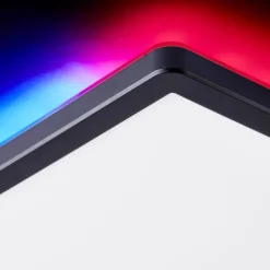 Luminaires Brilliant Éclairage Led|Plafonnier Brilliant Saltery LED Blanc, 1 lumière, Télécommandes, Changeur de couleurs