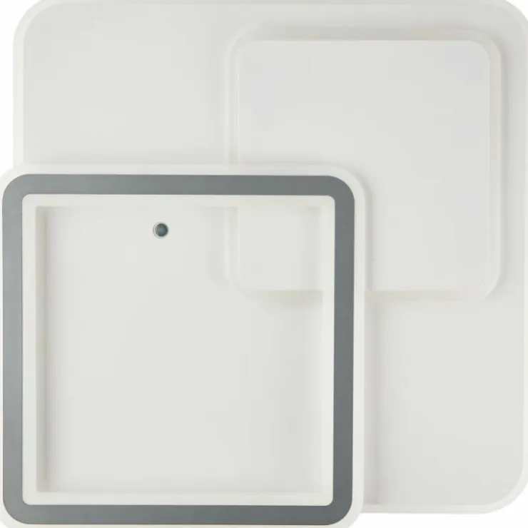 Luminaires Brilliant Éclairage Led|Plafonnier Brilliant Savare LED Gris, Blanc, 1 lumière, Télécommandes