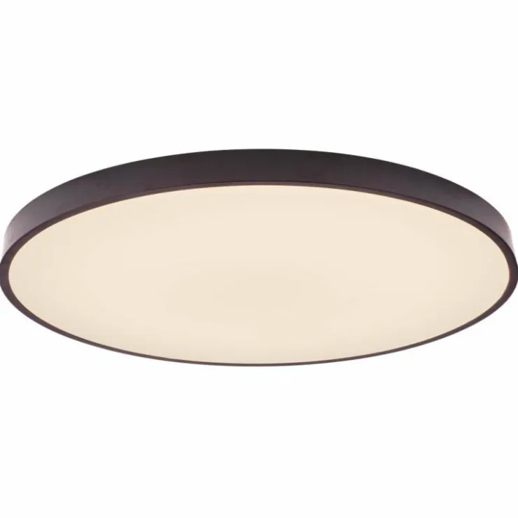 Luminaires Brilliant Plafonniers|Plafonnier Brilliant Slimline Noir, Blanc, 1 lumière, Télécommandes, Changeur de couleurs